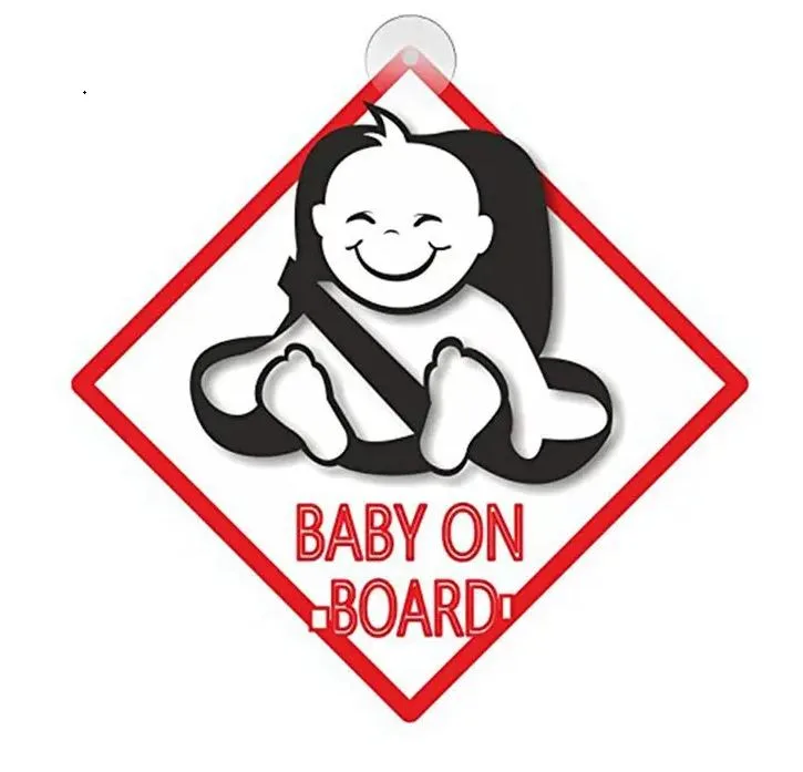 Baby on board bordje met zuignappen — foto 2