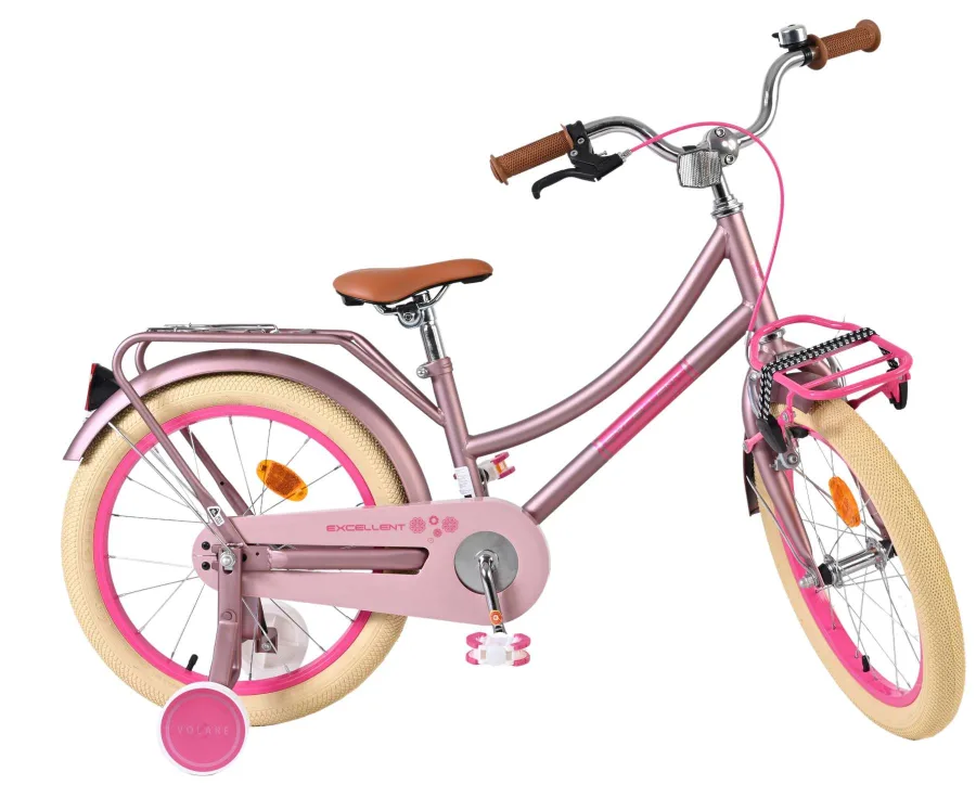 Volare Excellent Kinderfiets – Meisjes – 18 inch – Mat Roze — foto 12