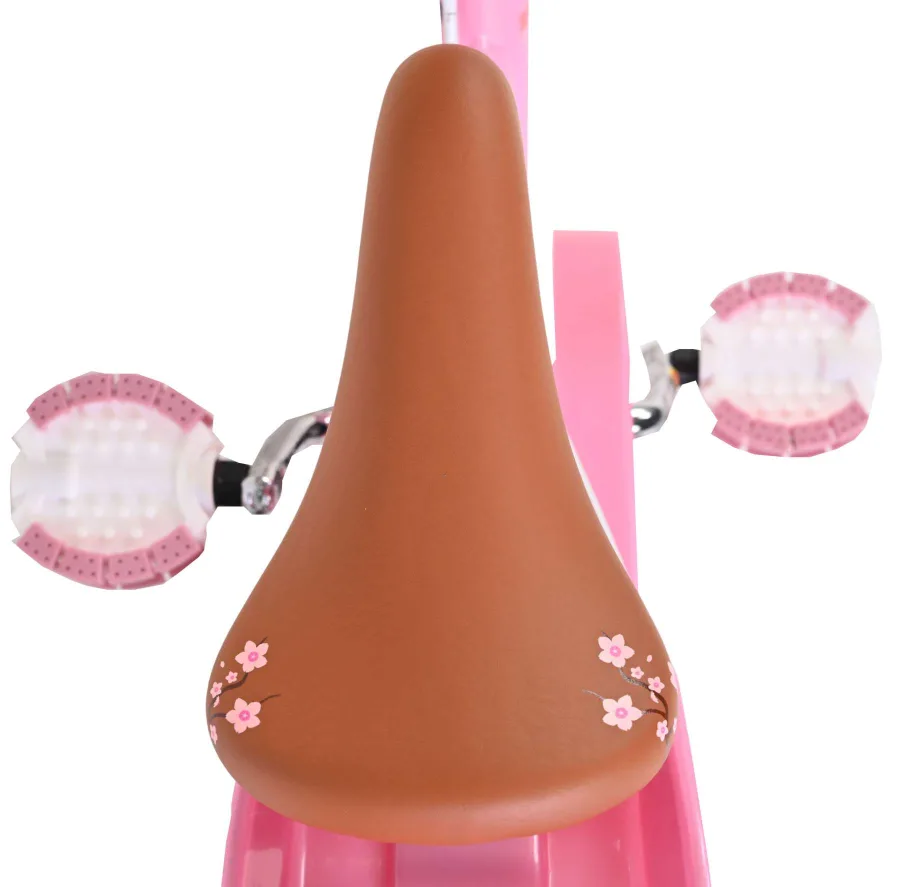 Volare Blossom Kinderfiets – Meisjes – 12 inch – Roze – Twee handremmen — foto 6
