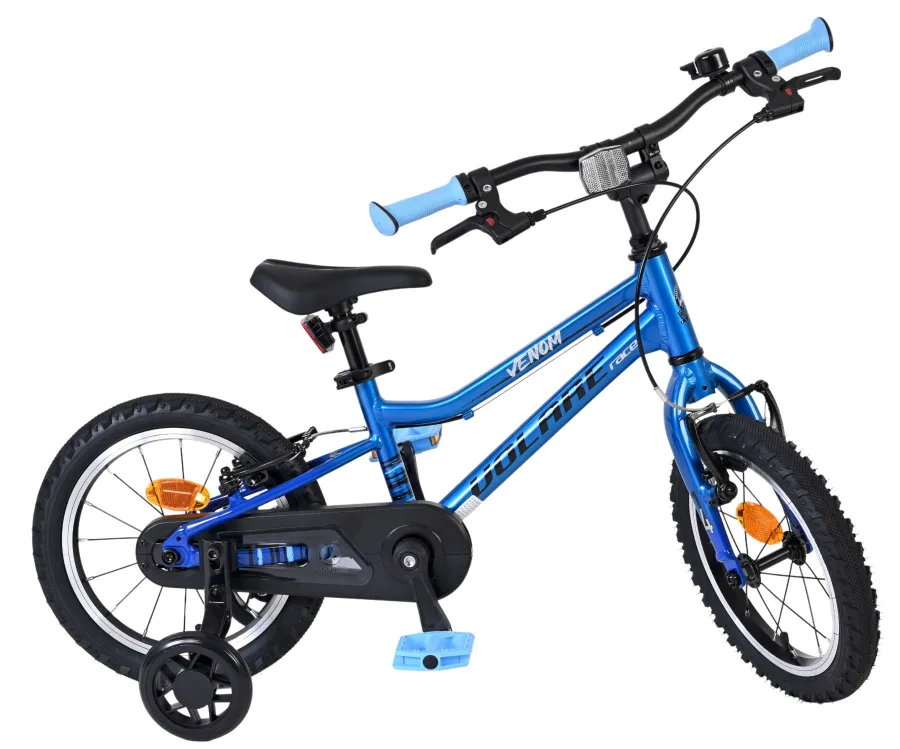 Volare Venom Kinderfiets – Jongens – 14 inch – Blauw – Twee handremmen — foto 12