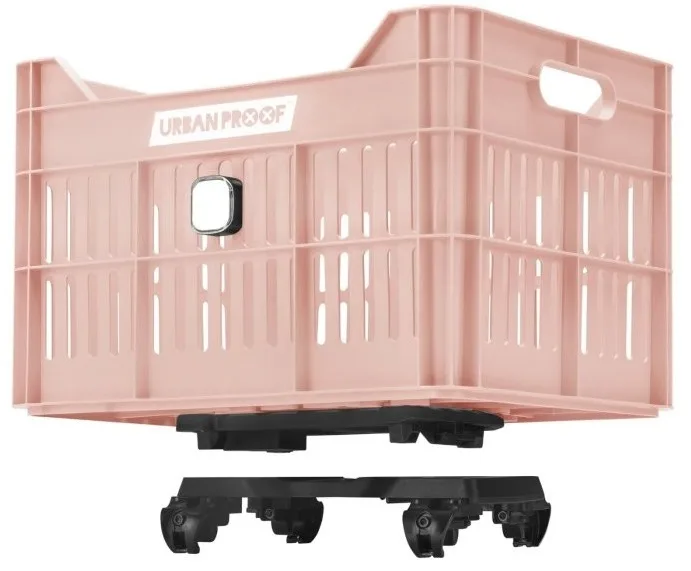 Gerecyclede Fietskrat Urban Proof Click 30 Liter Pastel roze — foto 12