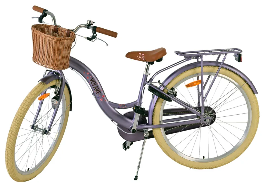 Volare Blossom Kinderfiets - Meisjes - 26 inch - Paars - Twee handremmen — foto 9