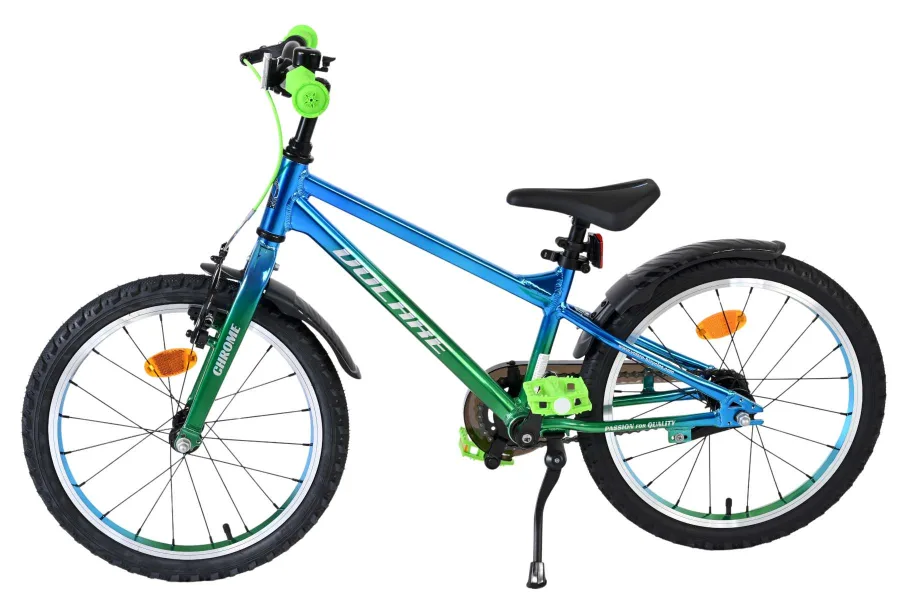 Volare Chrome Kinderfiets - Jongens - 18 inch - Blauw Groen — foto 7