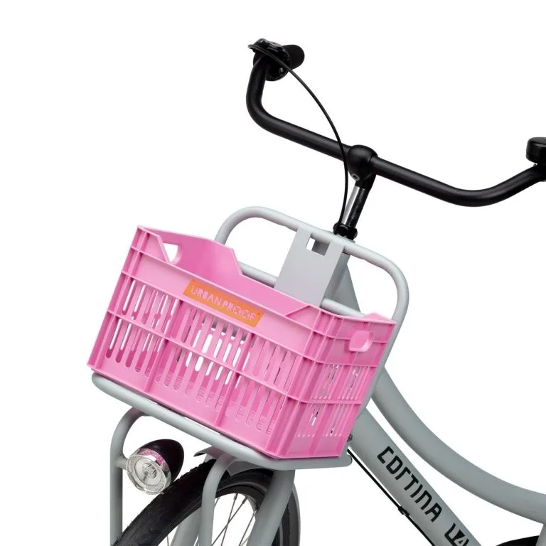 Gerecyclede Fietskrat Urban Proof Junior 15 Liter - Felroze — foto 7