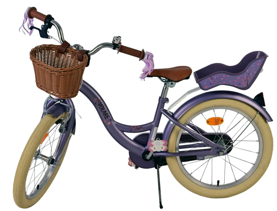 Volare Blossom Kinderfiets – Meisjes – 18 inch – Paars — foto 11