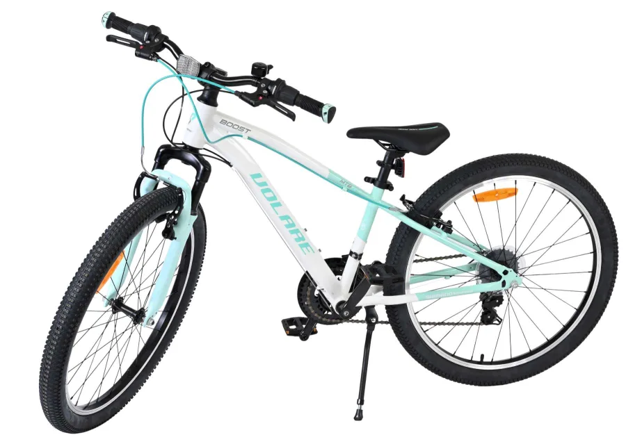 Volare Boost Kinderfiets – 24 inch – 21 Speed – Wit/Mintgroen — foto 12