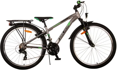 Volare Cross Kinderfiets – Jongens – 26 inch – Grijs – 18 versnellingen – Twee handremmen