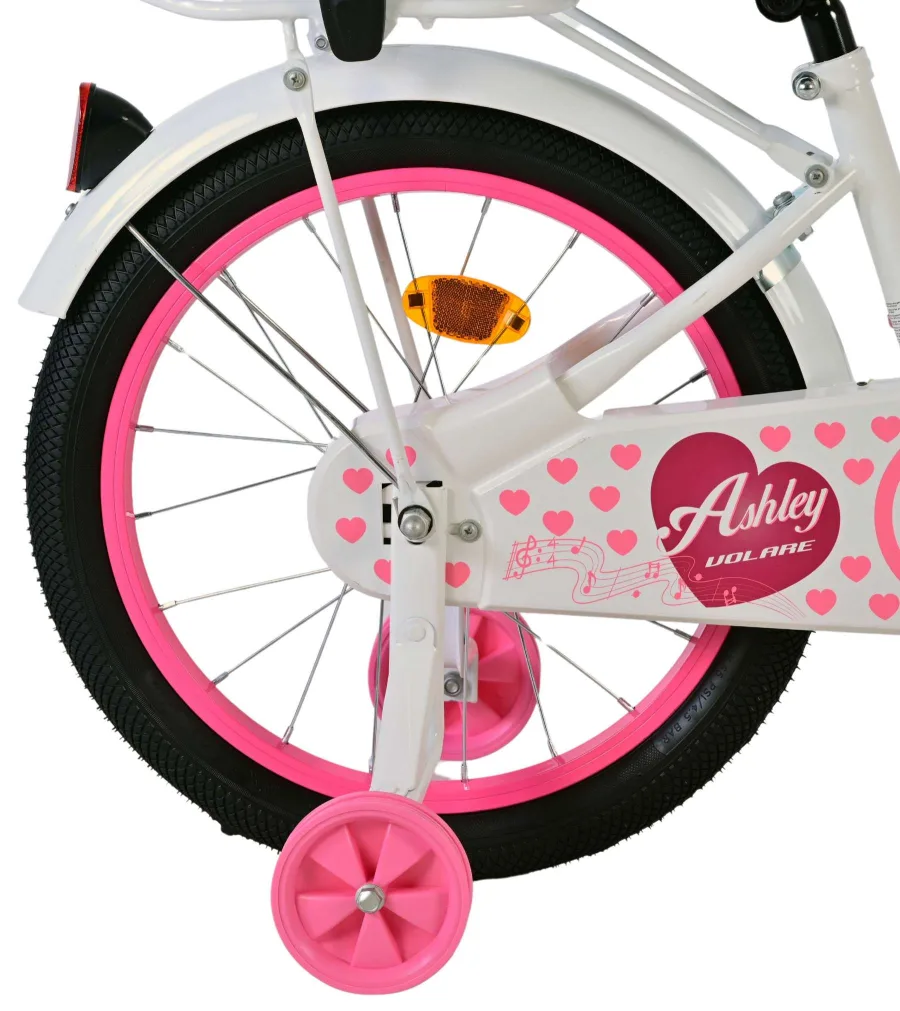 Volare Ashley Kinderfiets – Meisjes – 18 inch – Wit — foto 3