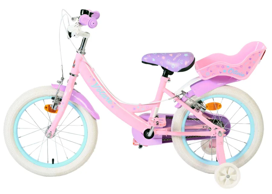 Volare Olivia Kinderfiets – Meisjes – 16 inch – Roze – Twee Handremmen — foto 8