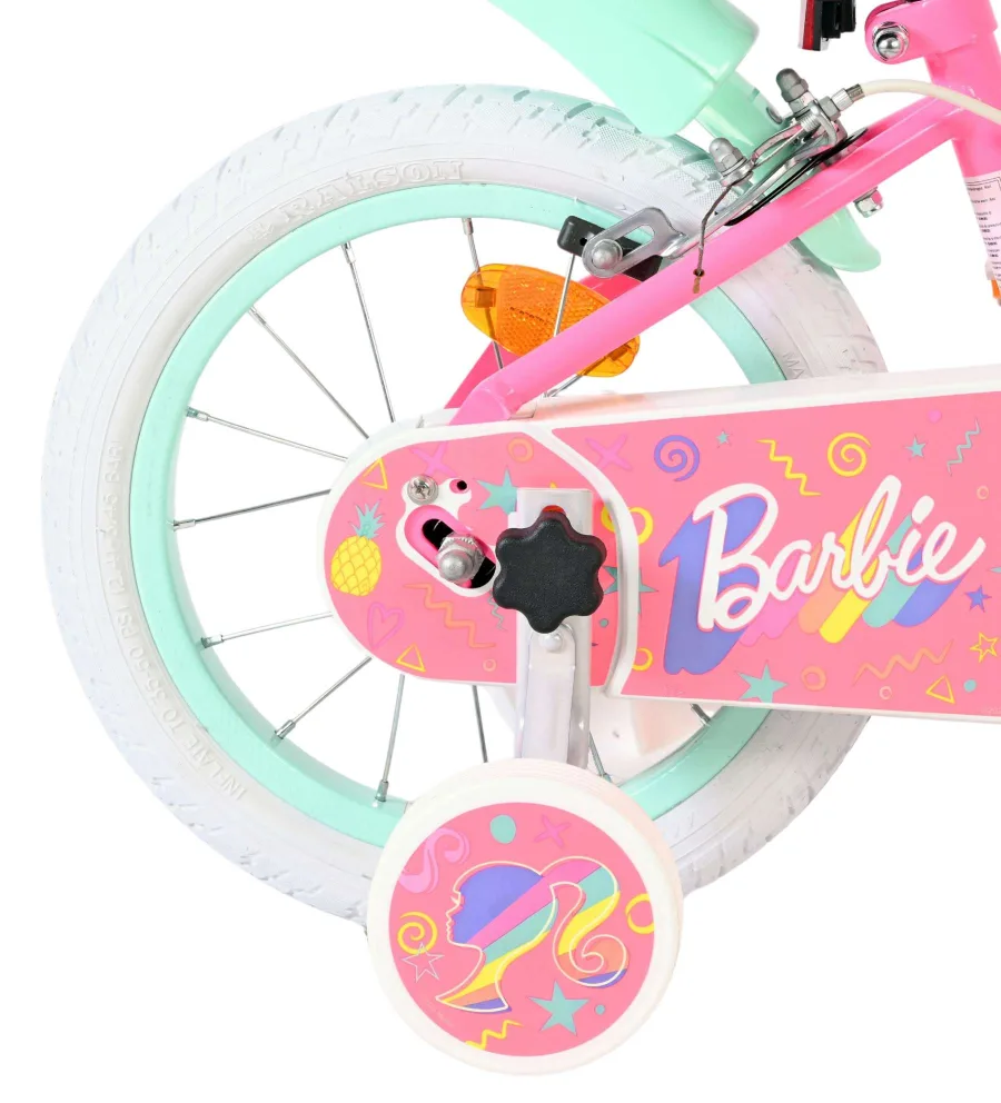 Barbie Kinderfiets – Meisjes – 14 inch – Roze – Twee handremmen — foto 2