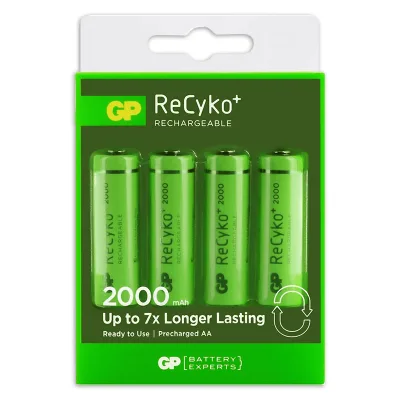 Oplaadbare AA-batterijen 2100mAh NiMH 4PK