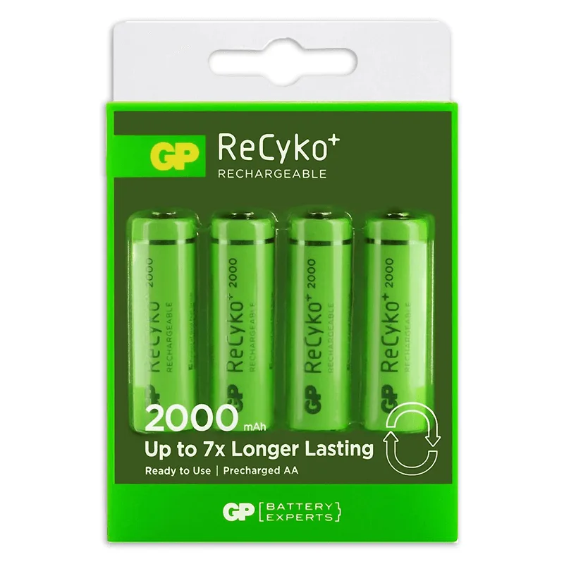 Oplaadbare AA-batterijen 2100mAh NiMH 4PK