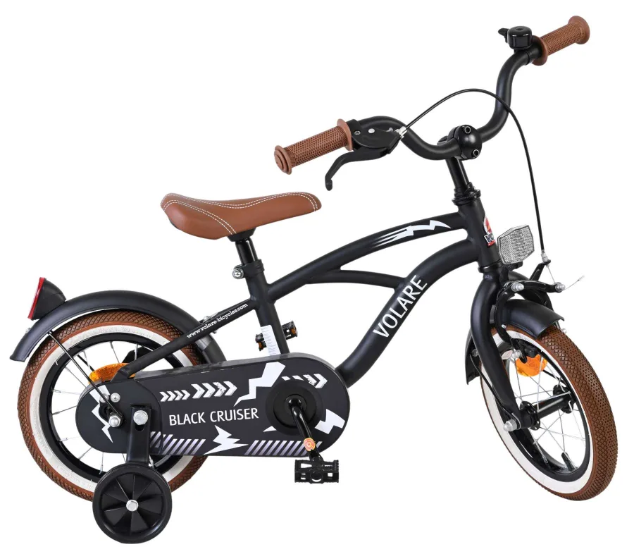 Volare Black Cruiser Kinderfiets – Jongens – 12 inch – Zwart — foto 12