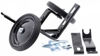 Zijwielen PexKids 12-20" - metaal / zwart