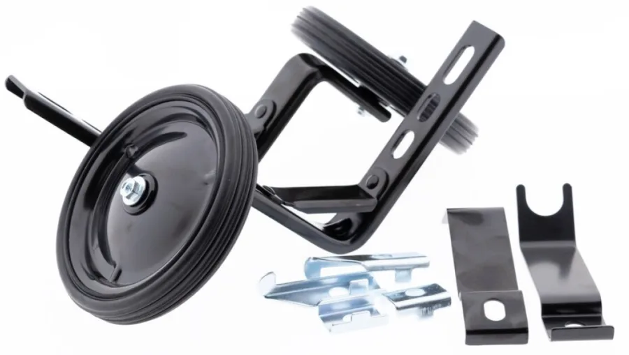 Zijwielen PexKids 12-20" - metaal / zwart