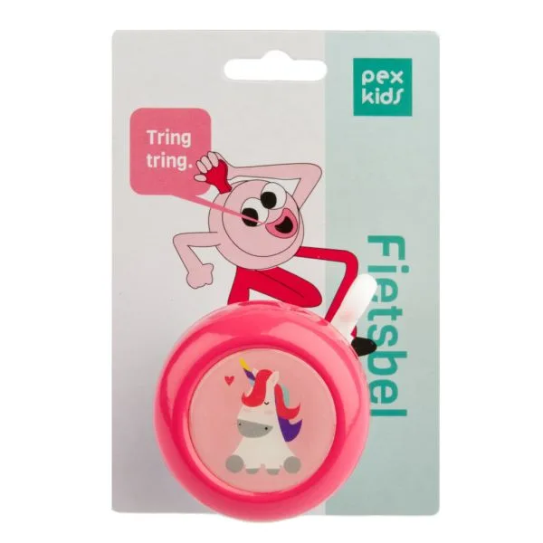 Fietsbel PexKids Unicorn – roze/wit — foto 2