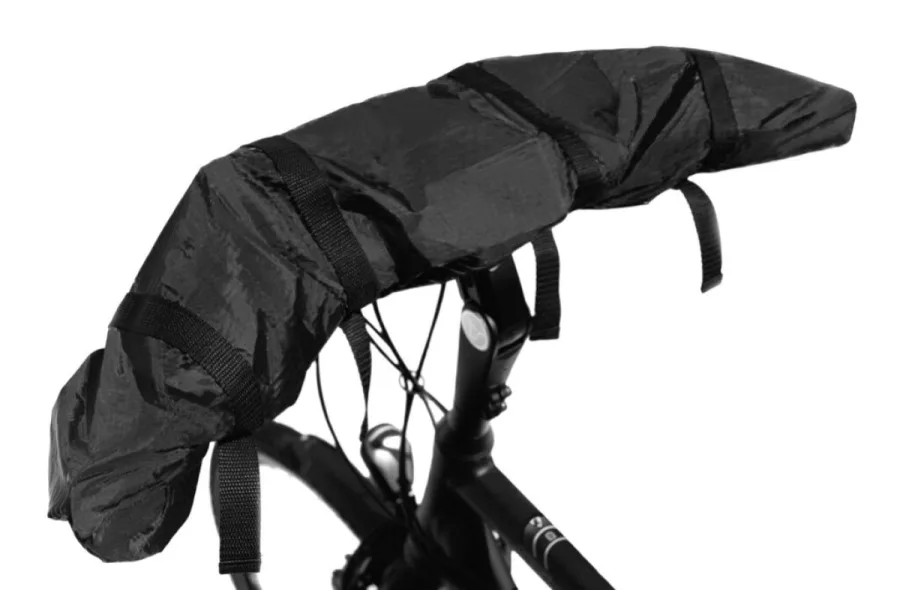 Beschermhoes Mirage Undercover voor fietsstuur zwart