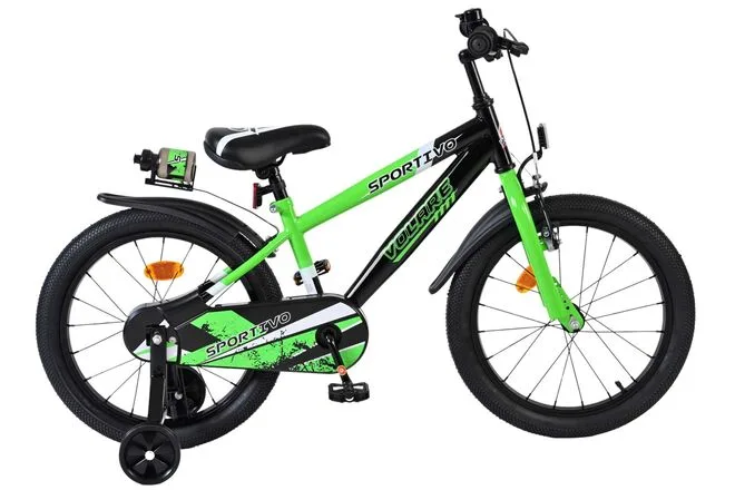 Volare Sportivo Kinderfiets – Jongens – 18 inch – Groen Zwart