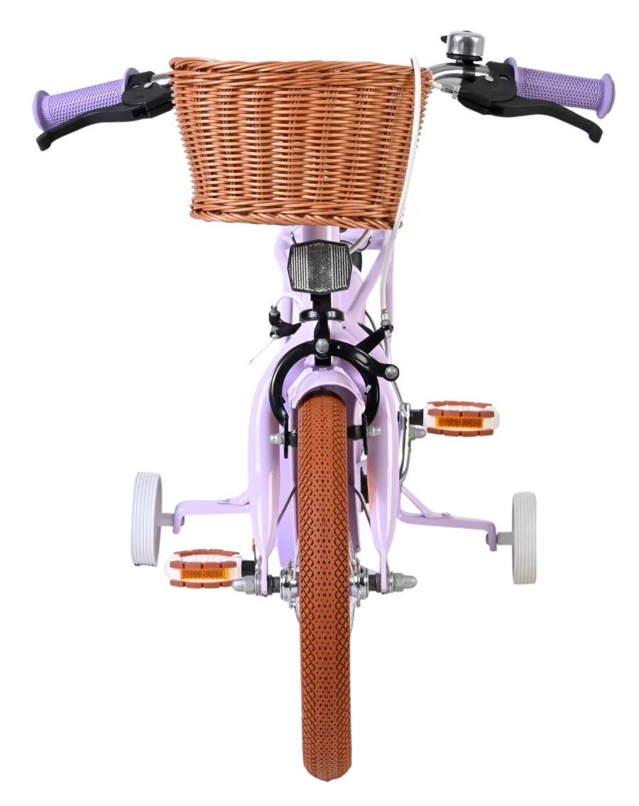 Volare Ashley Kinderfiets – Meisjes – 14 inch – Lila – Twee Handremmen — foto 7