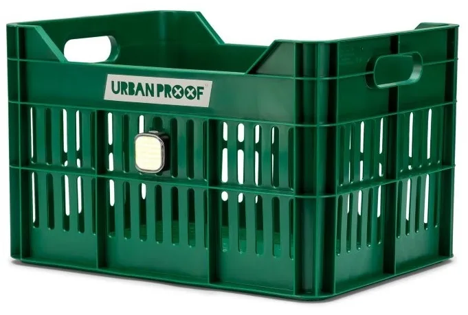 Gerecyclede Fietskrat Urban Proof Click 30 Liter Retro Groen — foto 10