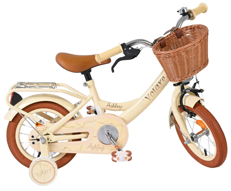 Volare Ashley Kinderfiets – Meisjes – 12 inch – Creme — foto 10