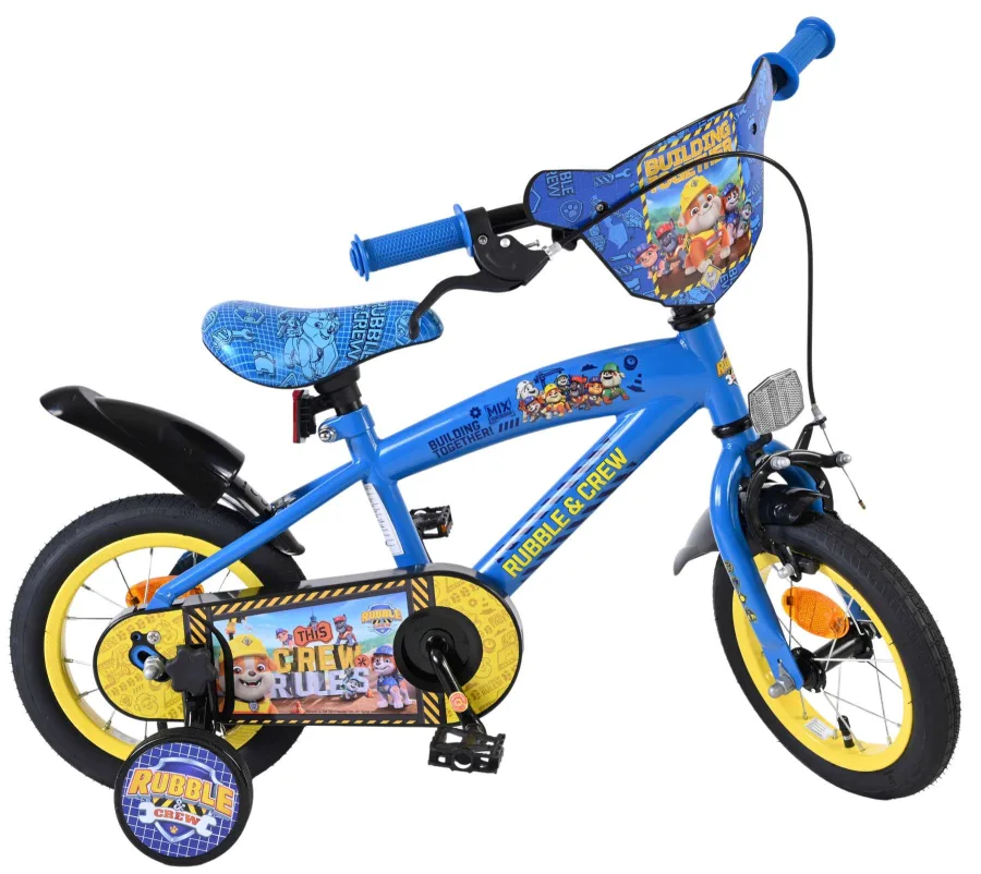 Paw Patrol -Rubble & Crew – Kinderfiets – Jongens – 12 inch – Blauw — foto 12