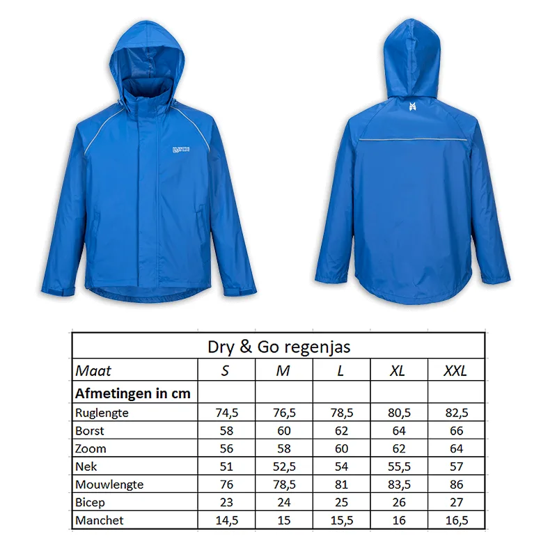 Regenjas Dry & Go maat XL — foto 5