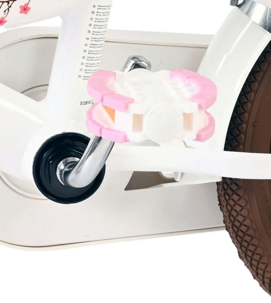 Volare Blossom Kinderfiets – Meisjes – 12 inch – Wit — foto 11