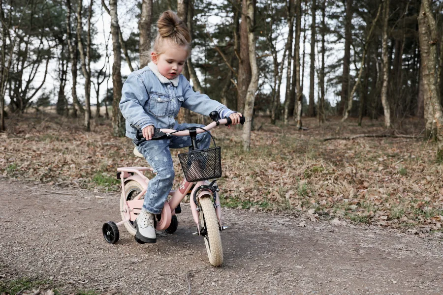 Children's bike Kyoso Sparkle 12 inch with coaster brake - matt pink — foto 4