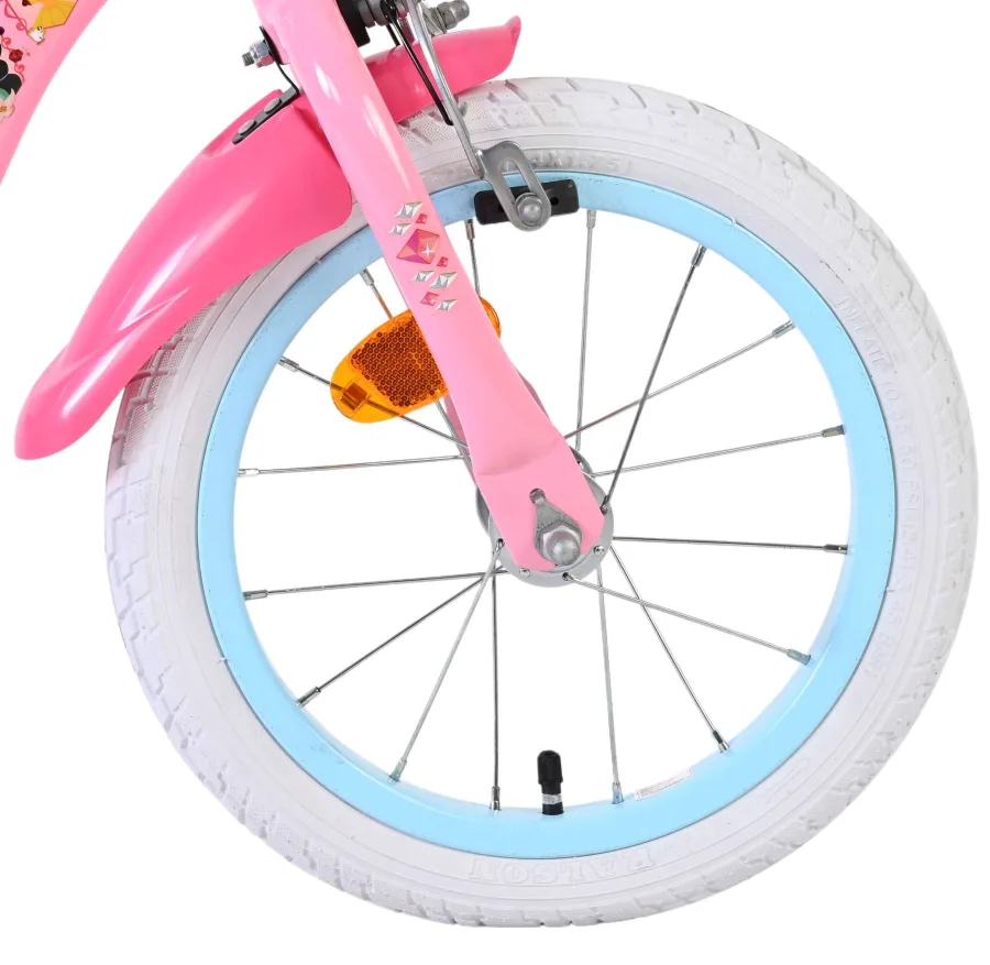 Magic Royals Kinderfiets – Meisjes – 14 inch – Roze – Twee handremmen — foto 3