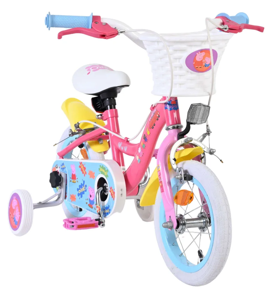Peppa Pig Kinderfiets – Meisjes – 12 inch – Roze – Twee handremmen — foto 7