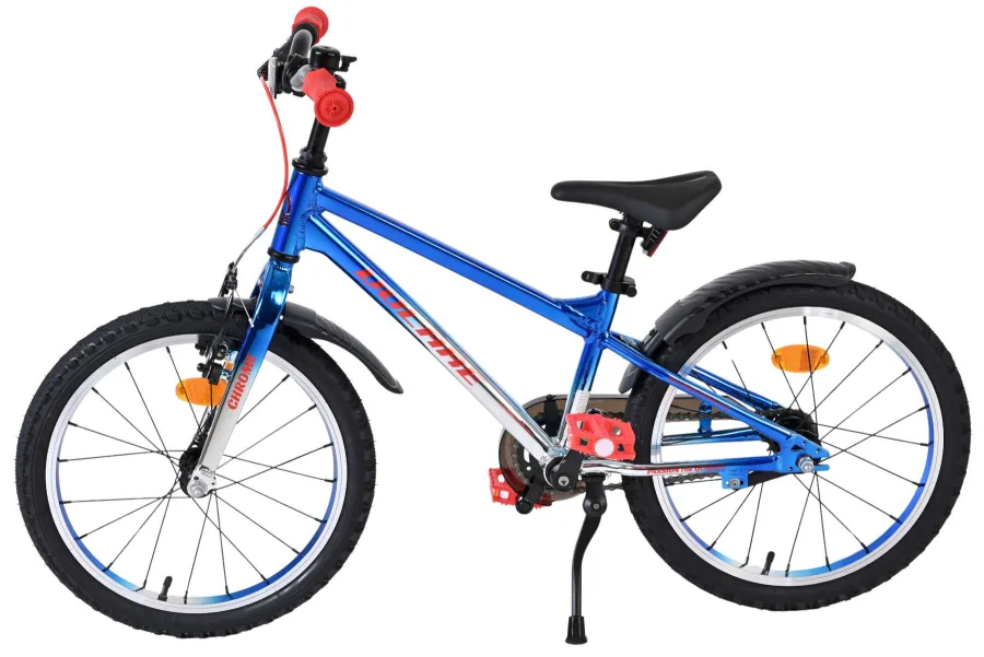 Volare Chrome Kinderfiets - Jongens - 18 inch - Blauw Zilver — foto 19