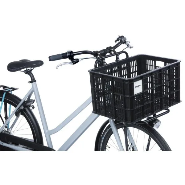 Gerecyclede fietskrat Basil Crate S 17.5 liter MIK  zwart — foto 3