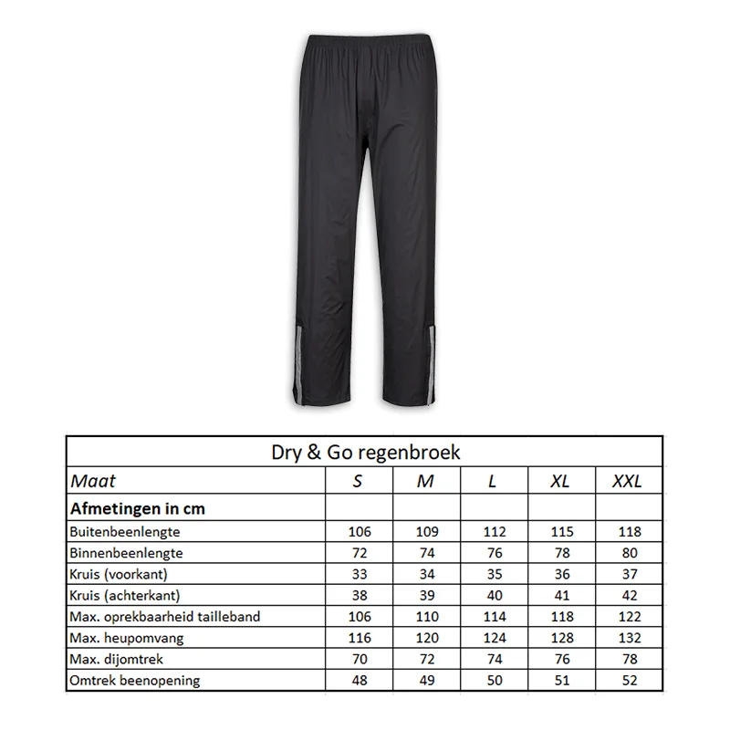 Regenbroek Dry & Go L — foto 3