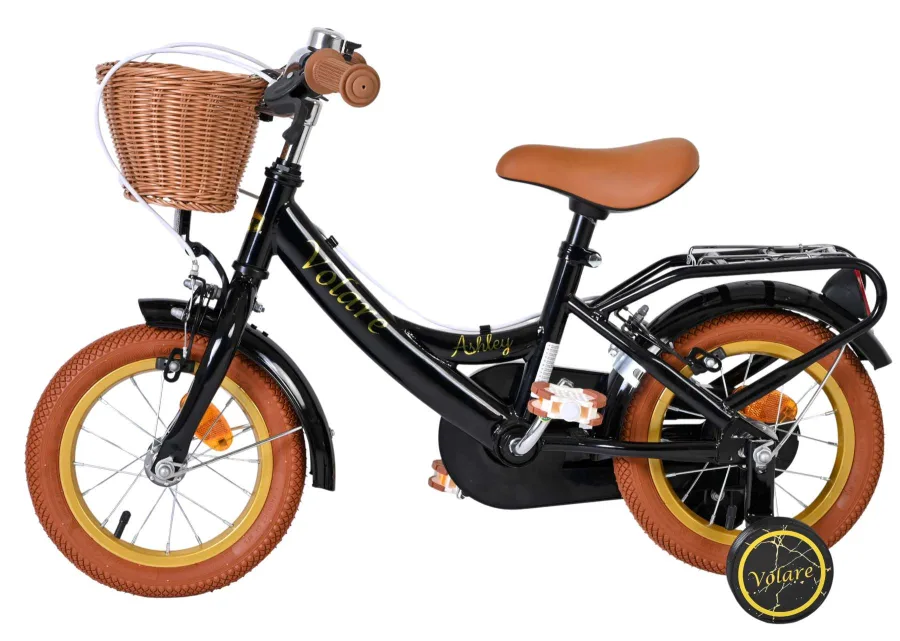 Volare Ashley Kinderfiets – Meisjes – 12 inch – Zwart – Twee handremmen — foto 7
