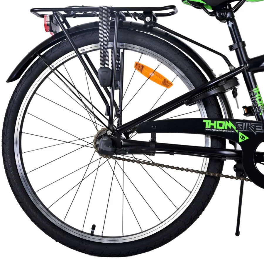 Volare Thombike Kinderfiets – Jongens – 24 inch – Groen Zwart – 3 versnellingen — foto 3