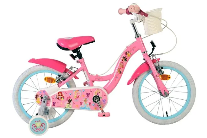 Magic Royals Kinderfiets – Meisjes – 16 inch – Roze – Twee Handremmen