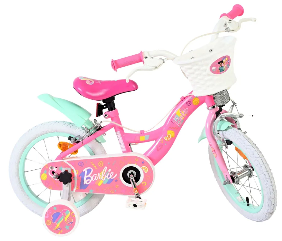 Barbie Kinderfiets – Meisjes – 14 inch – Roze – Twee handremmen — foto 12