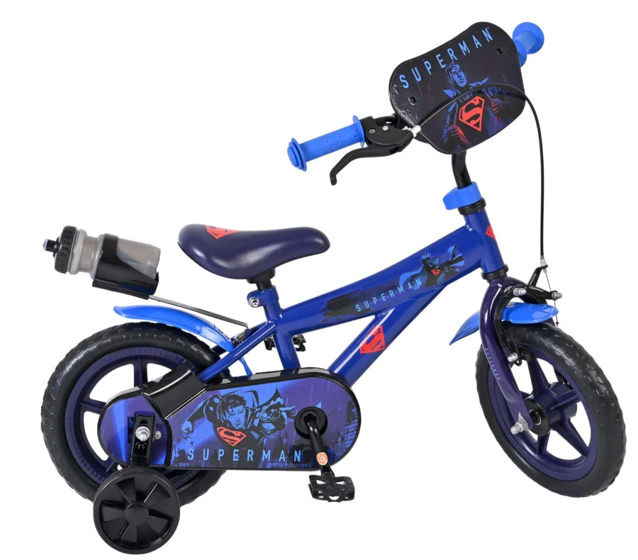Superman Kinderfiets – Jongens – Mag Wheels – 12 inch – Blauw — foto 11