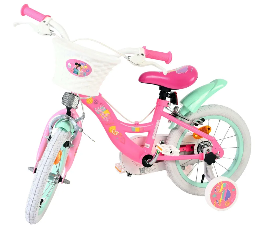 Barbie Kinderfiets – Meisjes – 14 inch – Roze – Twee handremmen — foto 10