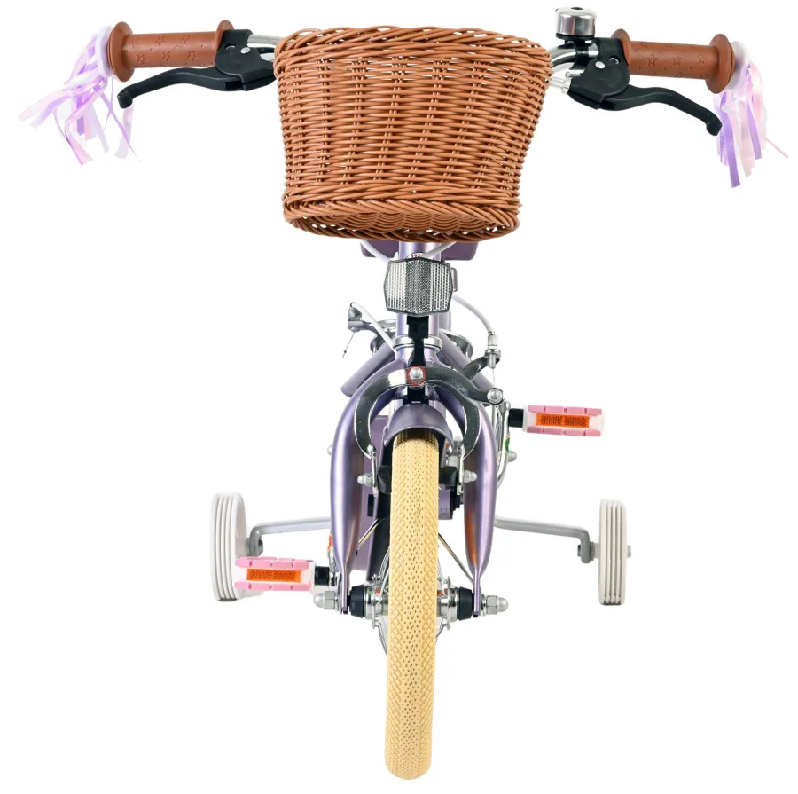 Volare Blossom Kinderfiets - Meisjes - 12 inch - Paars - Twee handremmen — foto 6