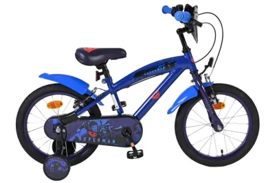 Superman Kinderfiets – Jongens – 16 inch – Blauw – Twee handremmen