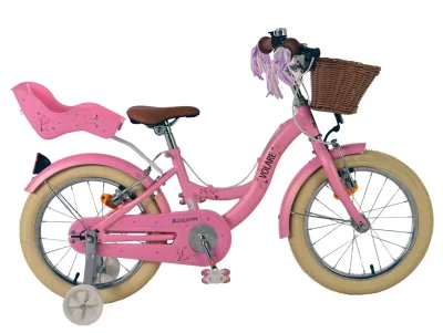Volare Blossom Kinderfiets – Meisjes – 16 inch – Roze – Twee Handremmen