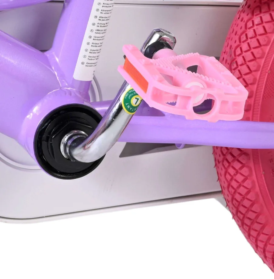 Volare Unicorn Kinderfiets – Meisjes – 12 inch – Paars — foto 10