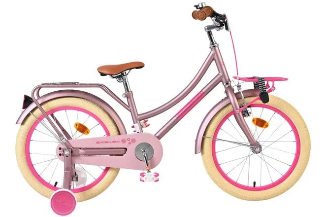Volare Excellent Kinderfiets – Meisjes – 18 inch – Mat Roze