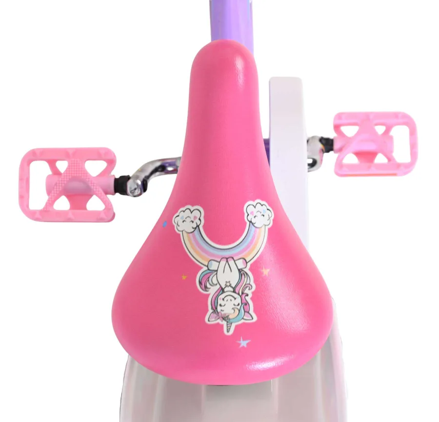 Volare Unicorn Kinderfiets – Meisjes – 14 inch – Paars — foto 5