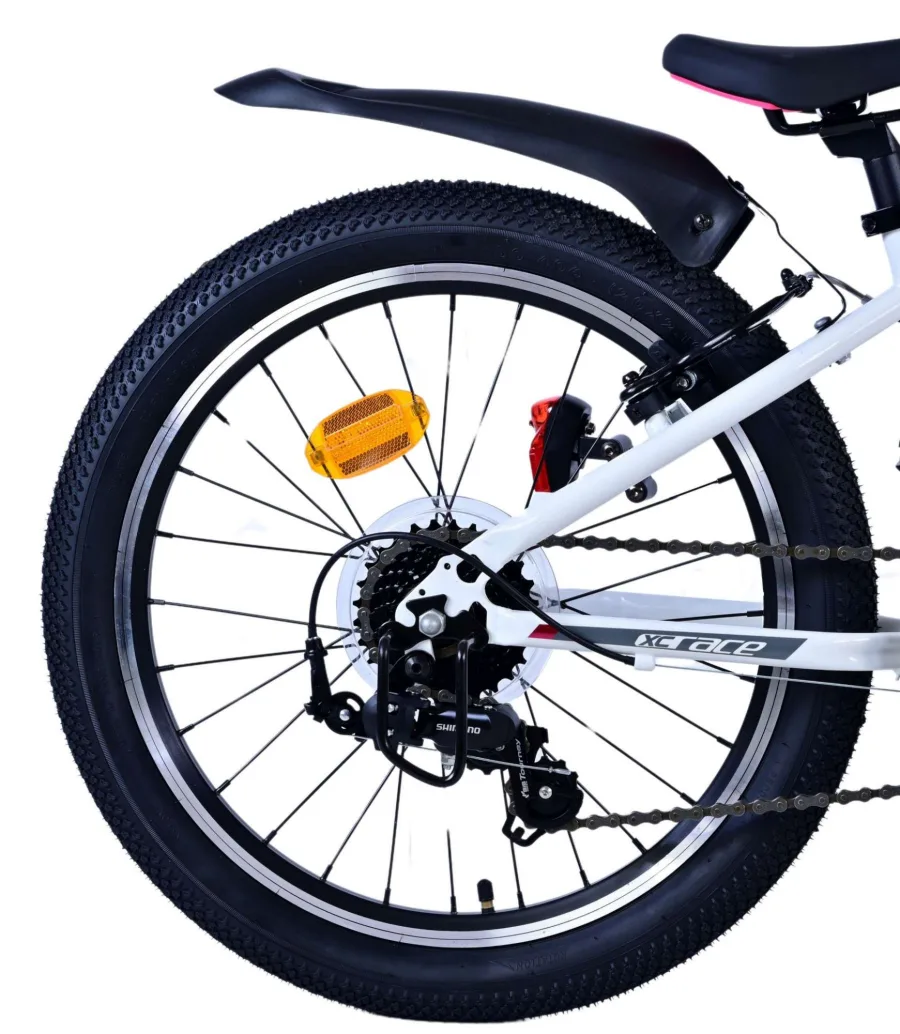 Volare XC Race Kinderfiets – 20 inch – 7 speed – Wit Roze — foto 2