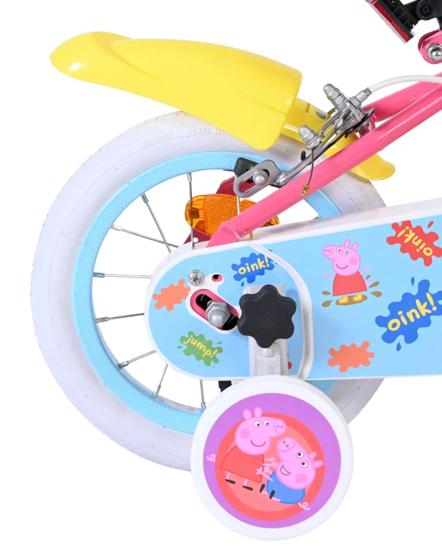 Peppa Pig Kinderfiets – Meisjes – 12 inch – Roze – Twee handremmen — foto 2