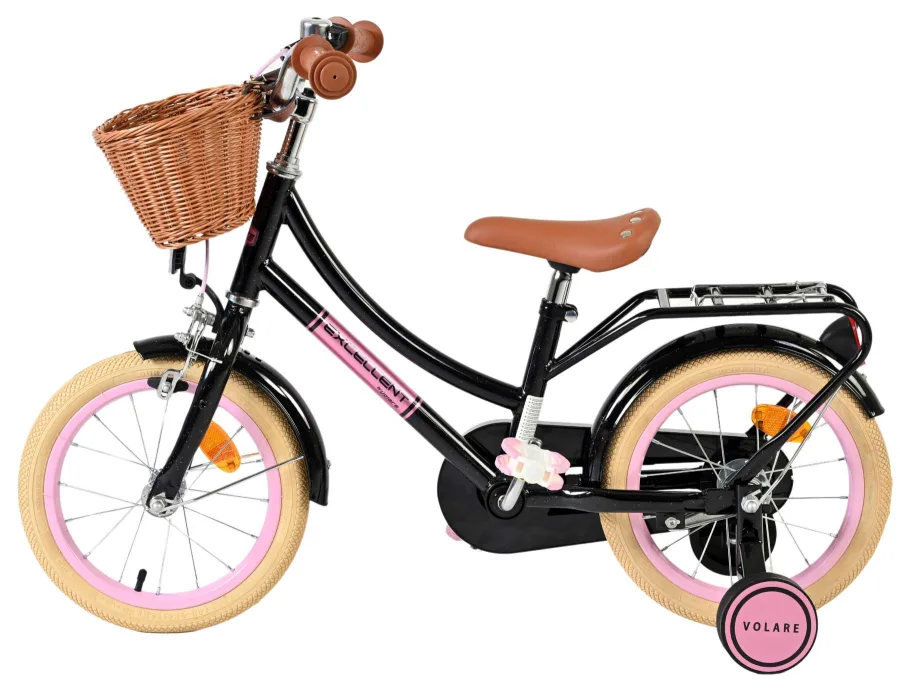 Volare Excellent Kinderfiets – Meisjes – 14 inch – Zwart — foto 9