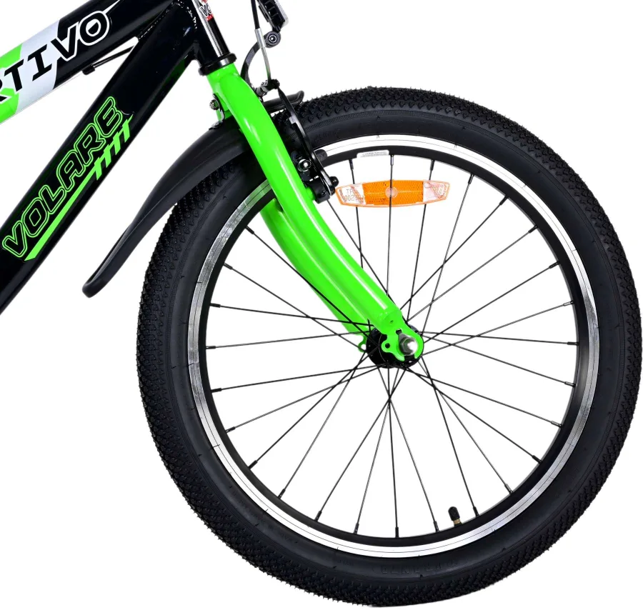 Volare Sportivo Kinderfiets – Jongens – 20 inch – Groen – Twee handremmen — foto 6